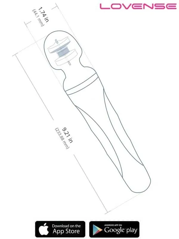 Lovense Domi 2 Ultra Güçlü Akıllı Telefon Uyumlu Wand Vibratör - Görsel 3