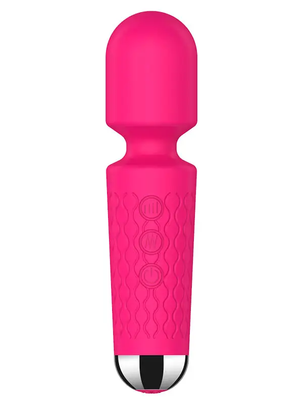 NOXXX Mini Güçlü Şarjlı Wand Masaj Vibratörü 15 cm Pembe